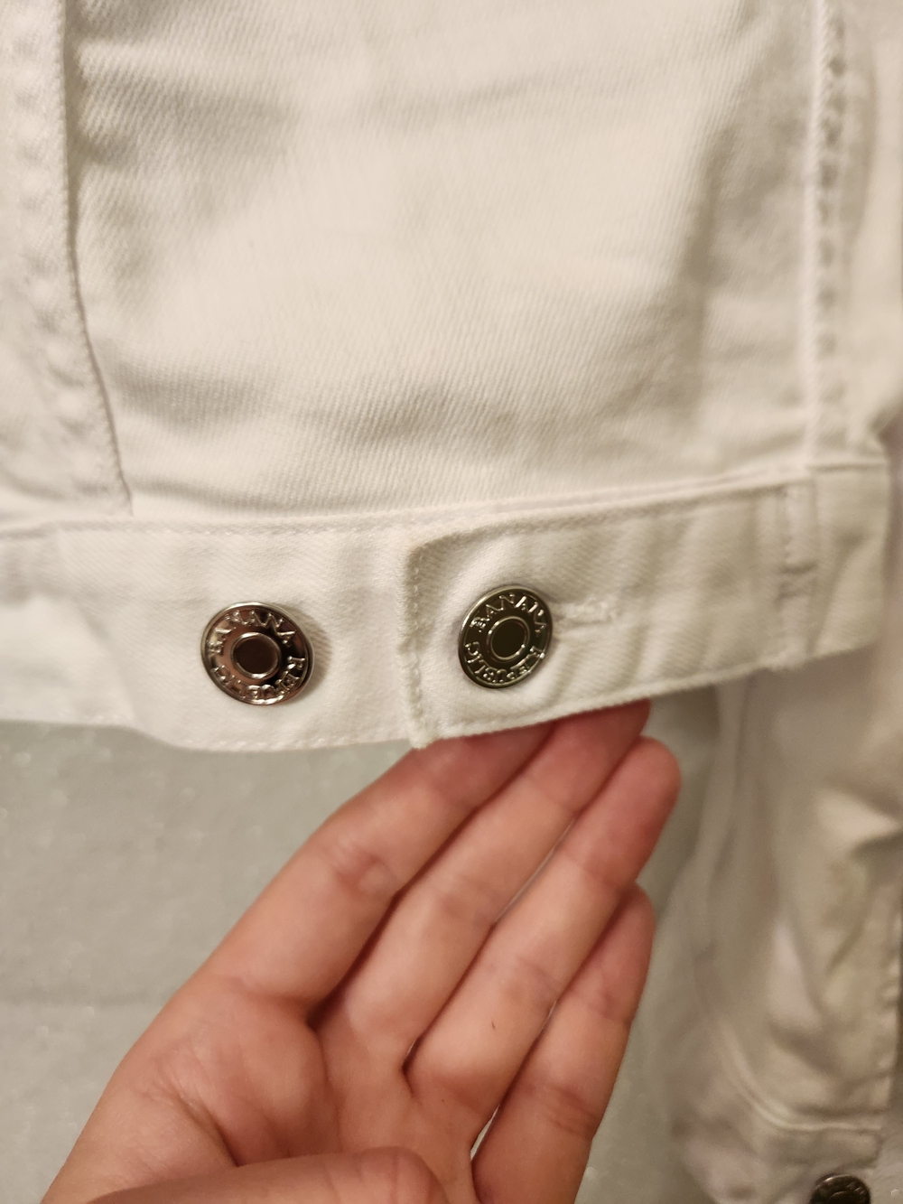 Banana Republic White Denim Jean Jacket - Picture 4 of 8